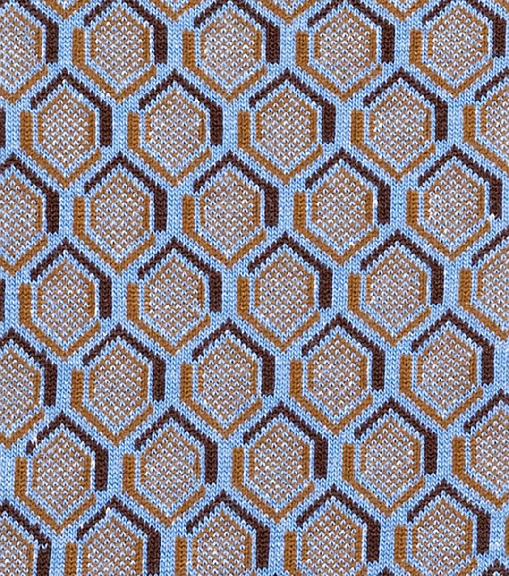 Stacy Adams Colorful Hexagons Men’s Crew Dress Sock Men’s Socks