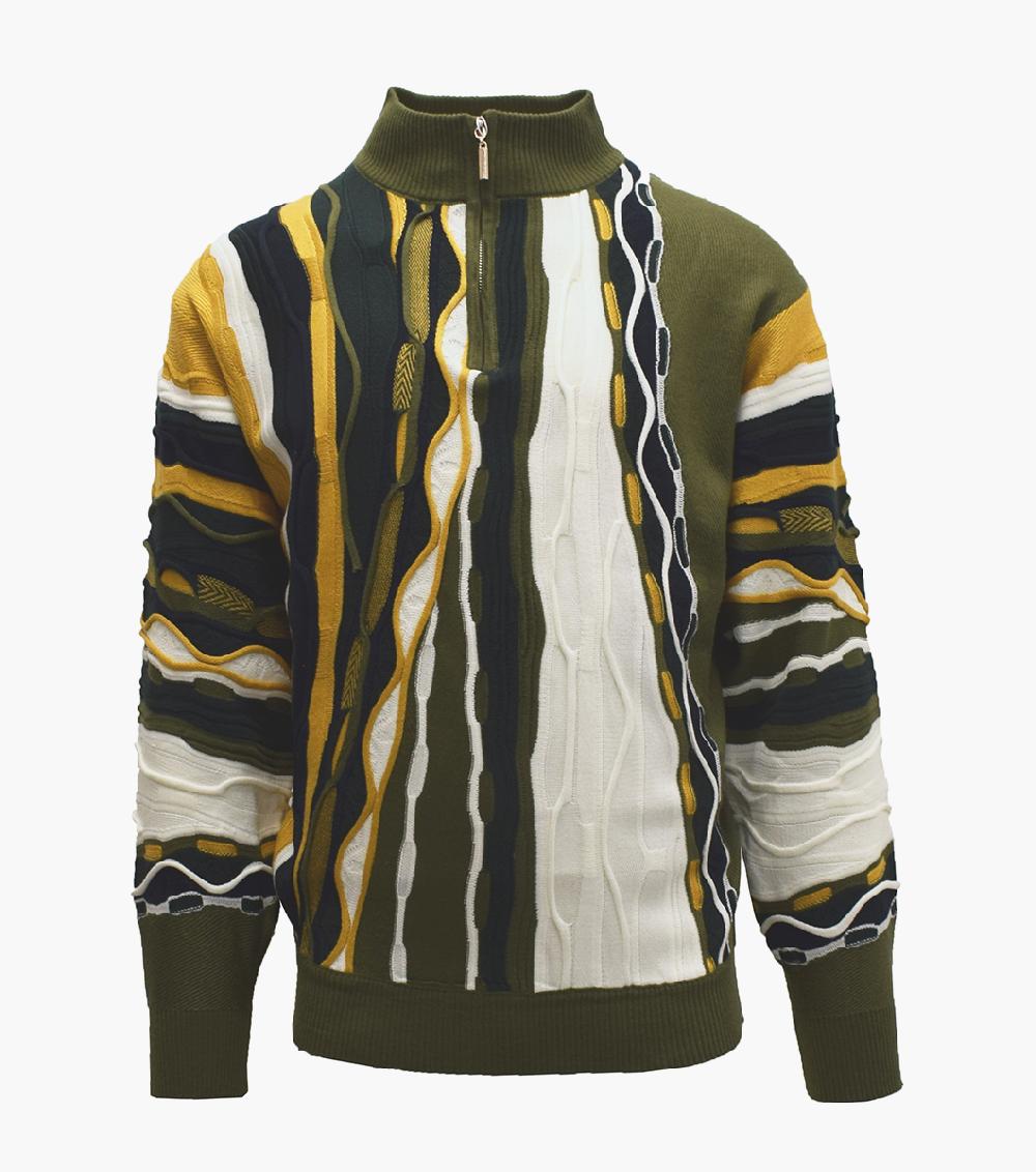 stacy adams Conrad Quarter Zip Sweater Men’s Casual Wear