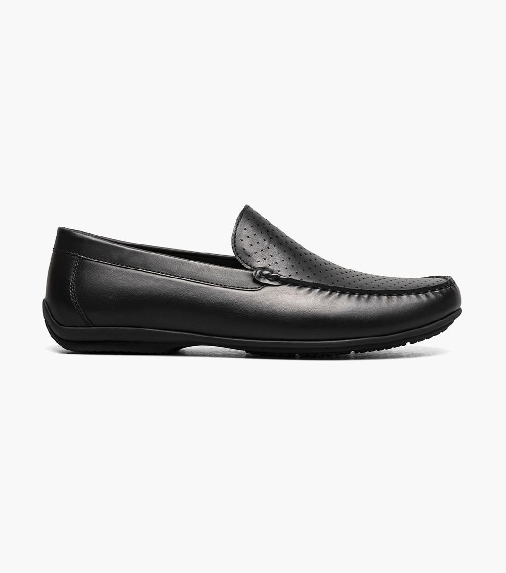 Stacy Adams Conroy Moc Toe Perf Slip On Men’s Dress Shoes