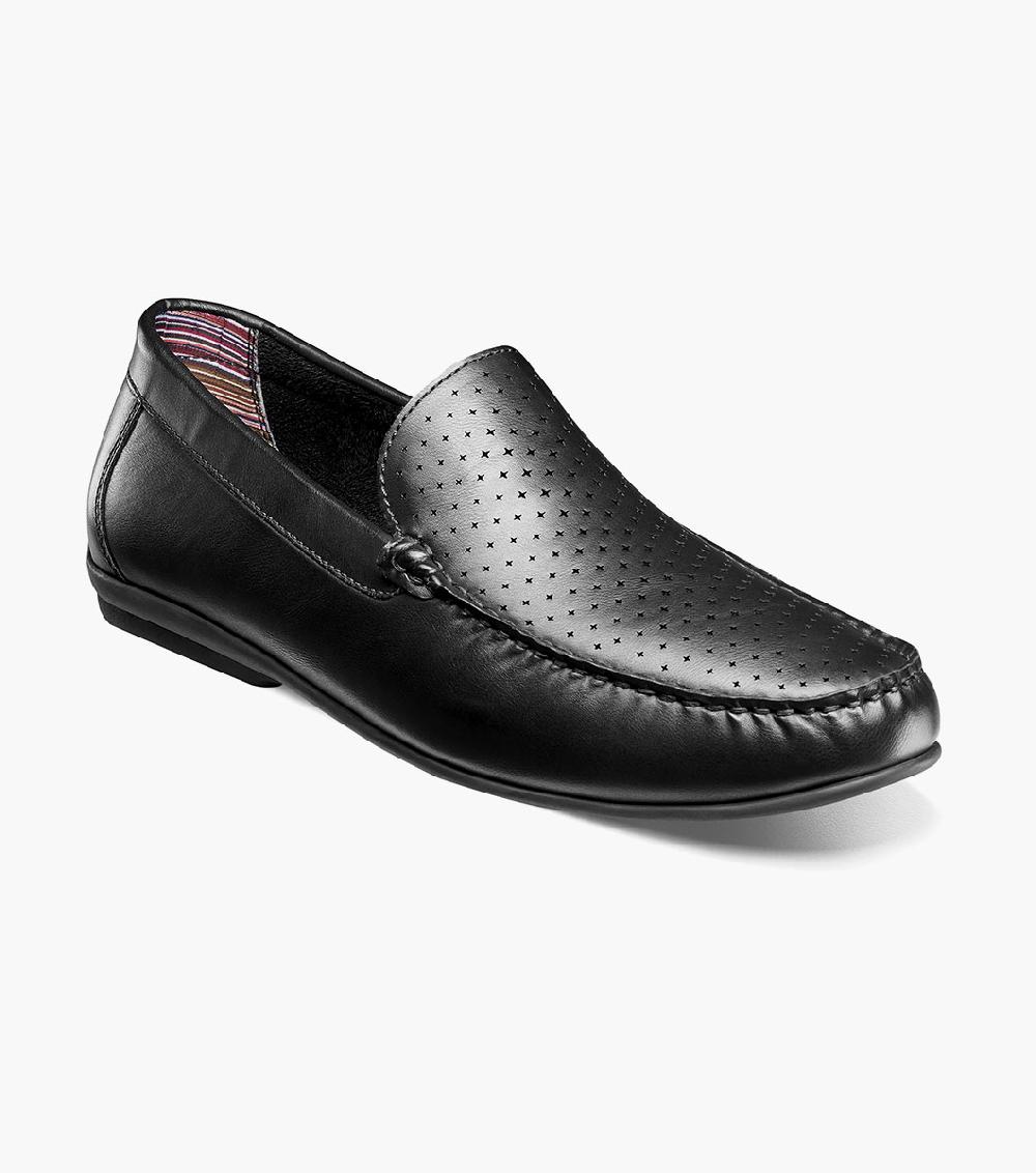 stacy adams Conroy Moc Toe Perf Slip On Men’s Dress Shoes