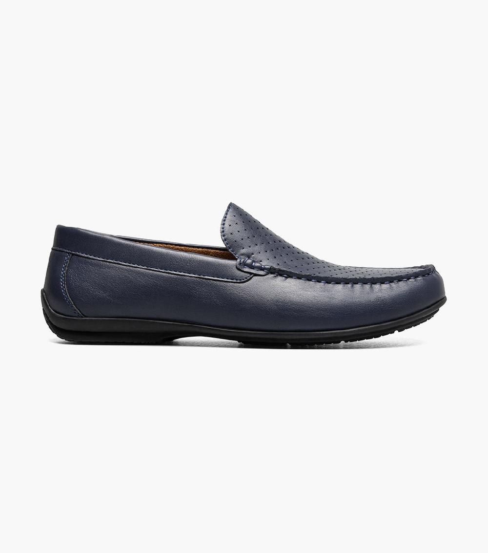 Stacy Adams Conroy Moc Toe Perf Slip On Men’s Dress Shoes