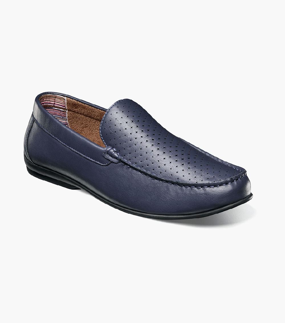 stacy adams Conroy Moc Toe Perf Slip On Men’s Dress Shoes