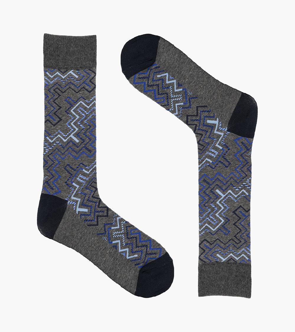 Stacy Adams Cool Lines Men's Crew Dress Sock Men’s Socks