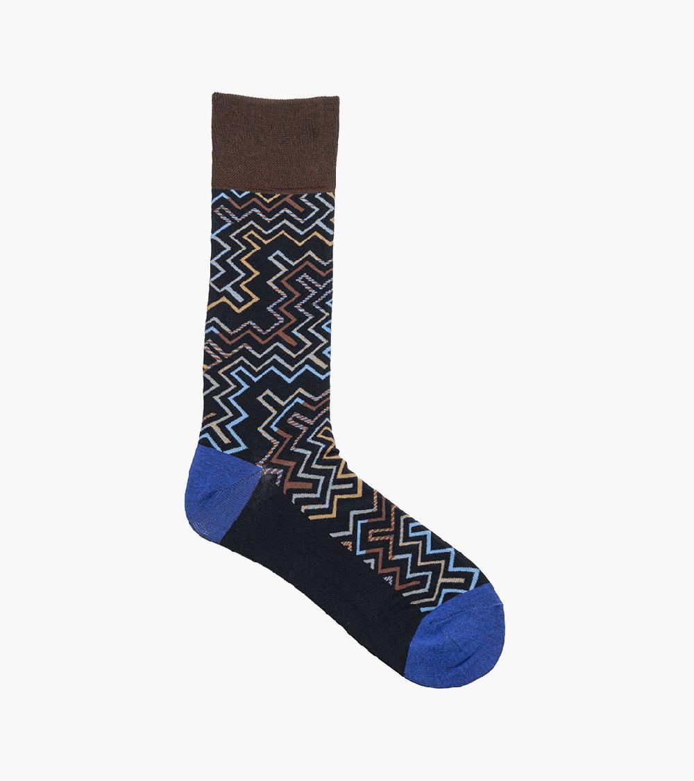 Stacy Adams Cool Lines Men's Crew Dress Sock Men’s Socks