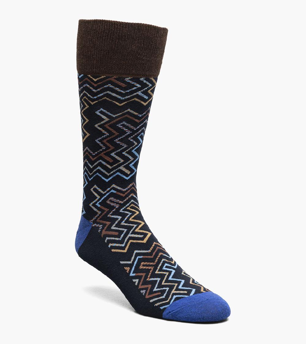 stacy adams Cool Lines Men's Crew Dress Sock Men’s Socks