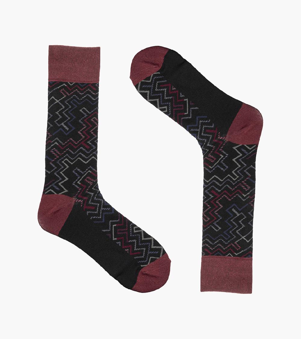 Stacy Adams Cool Lines Men's Crew Dress Sock Men’s Socks