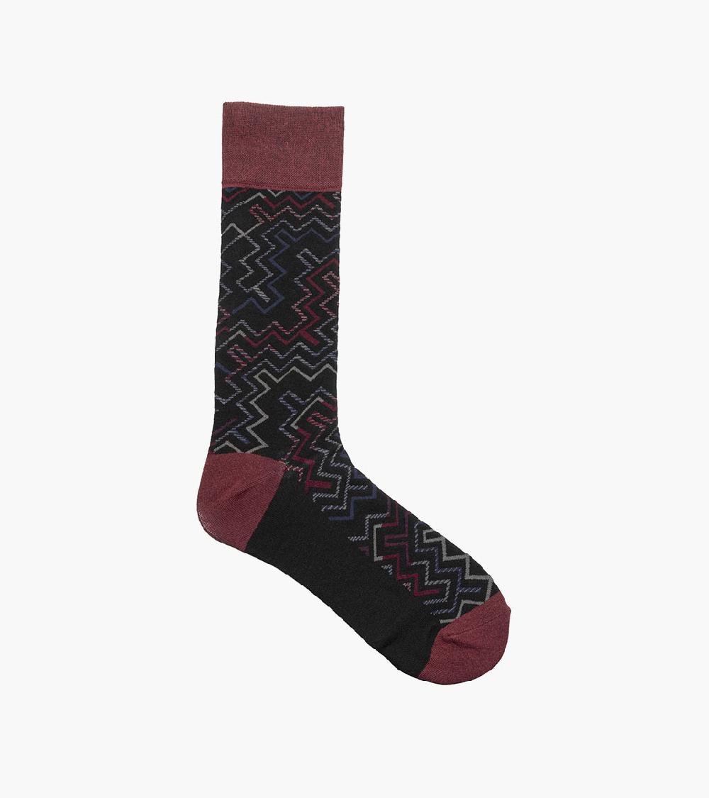 Stacy Adams Cool Lines Men's Crew Dress Sock Men’s Socks