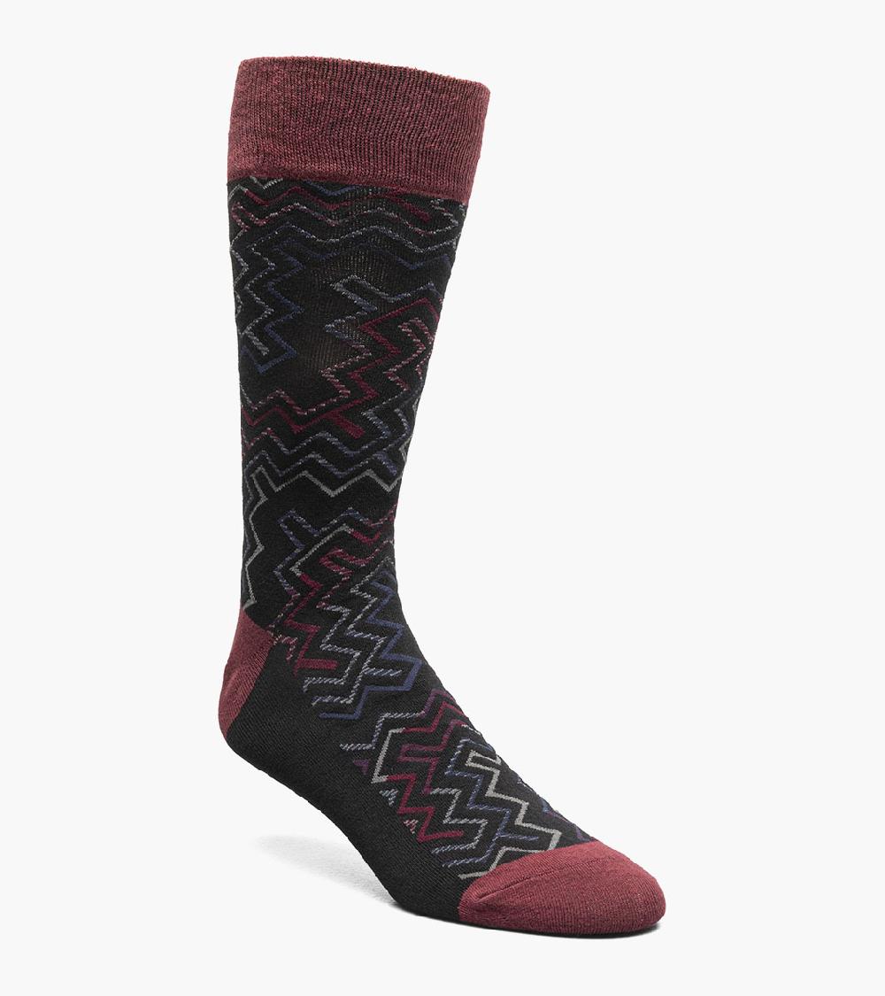 stacy adams Cool Lines Men's Crew Dress Sock Men’s Socks