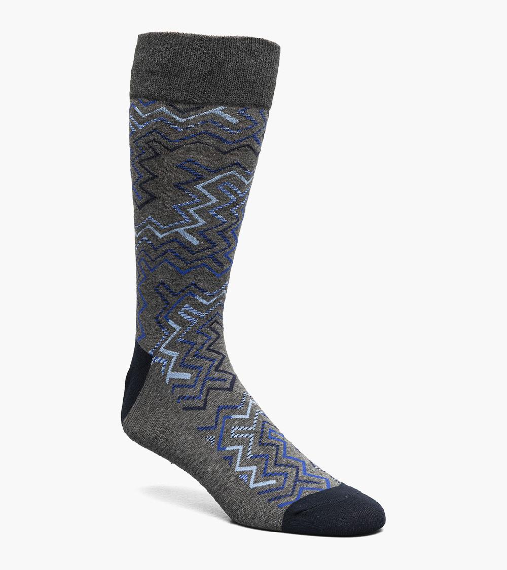 stacy adams Cool Lines Men's Crew Dress Sock Men’s Socks