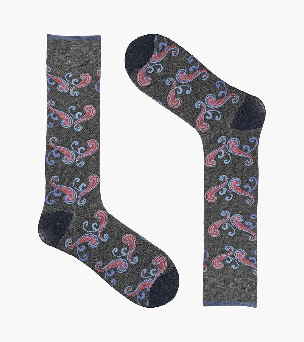 Stacy Adams Cool Paisley Men's Crew Dress Sock Men’s Socks