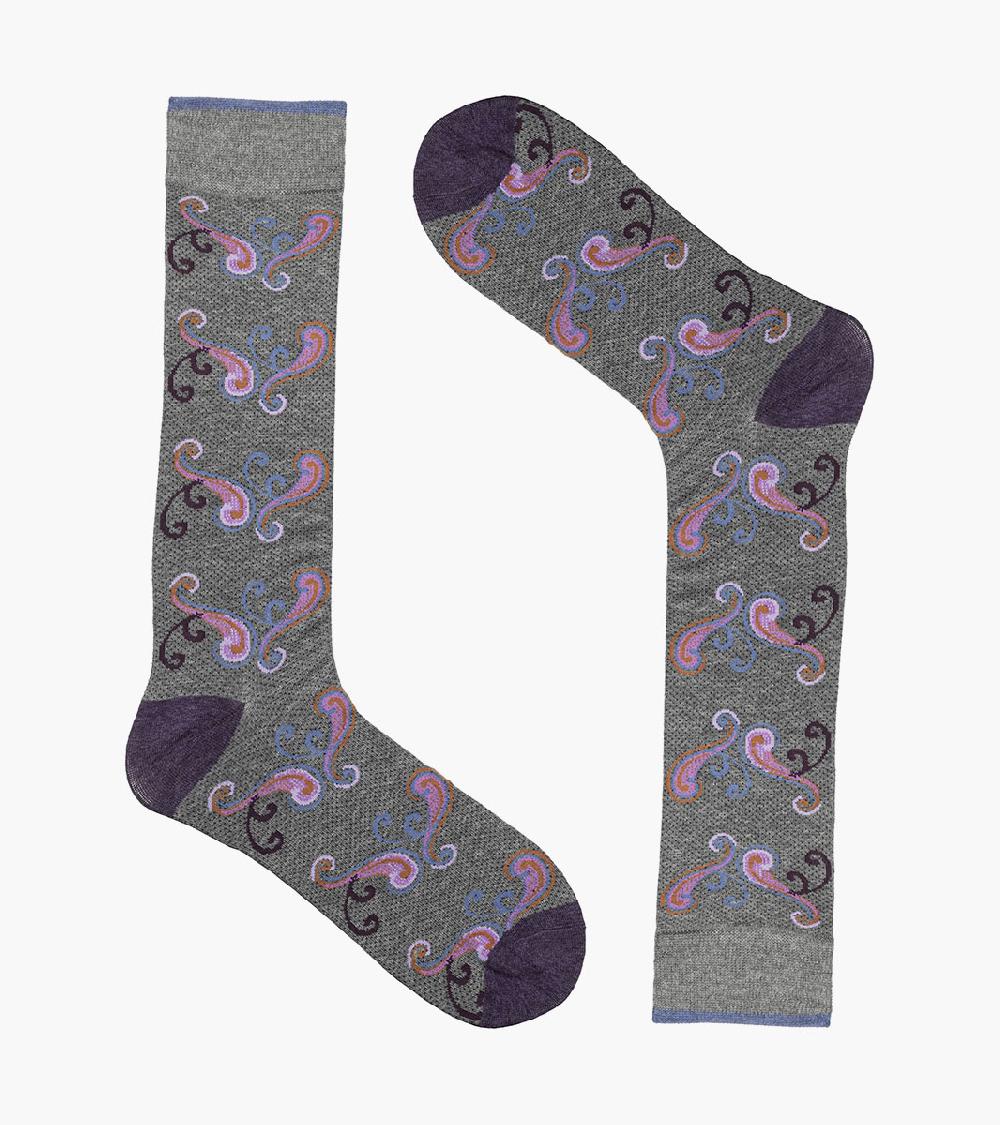 Stacy Adams Cool Paisley Men's Crew Dress Sock Men’s Socks