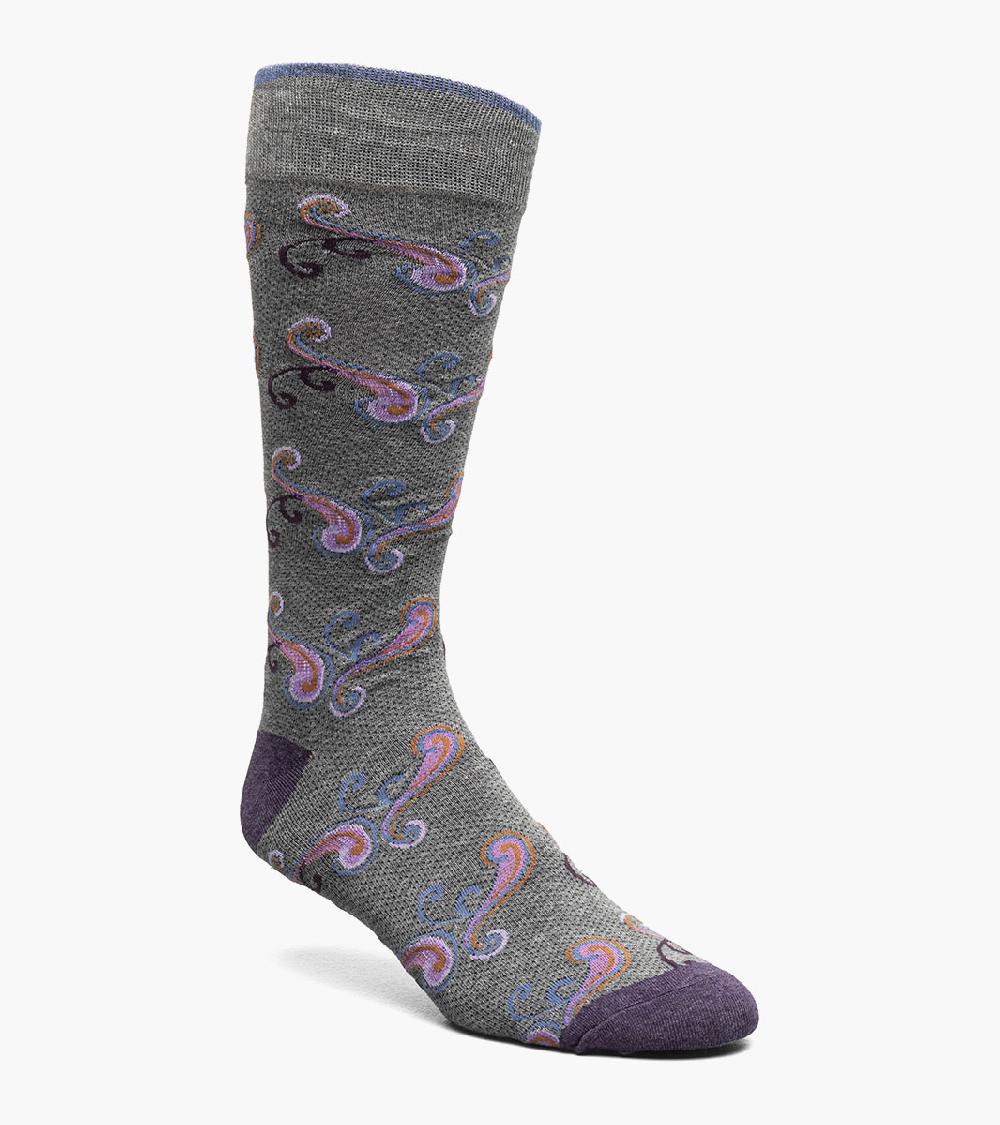 stacy adams Cool Paisley Men's Crew Dress Sock Men’s Socks