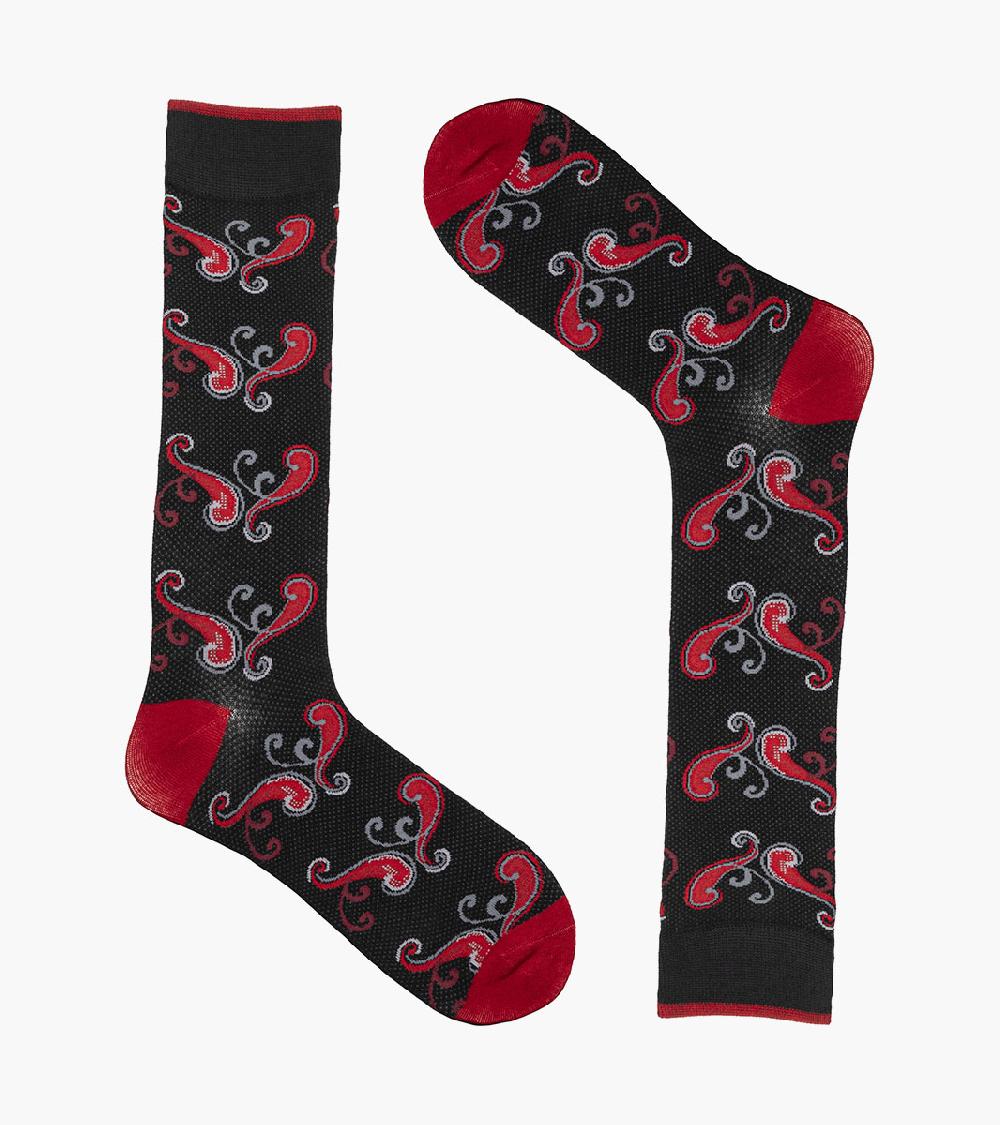 Stacy Adams Cool Paisley Men's Crew Dress Sock Men’s Socks