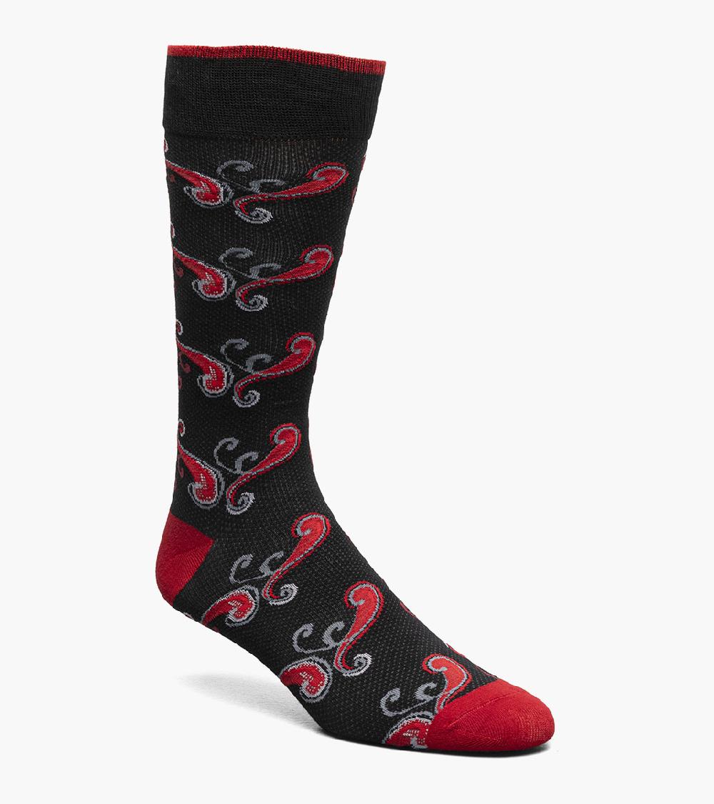 stacy adams Cool Paisley Men's Crew Dress Sock Men’s Socks