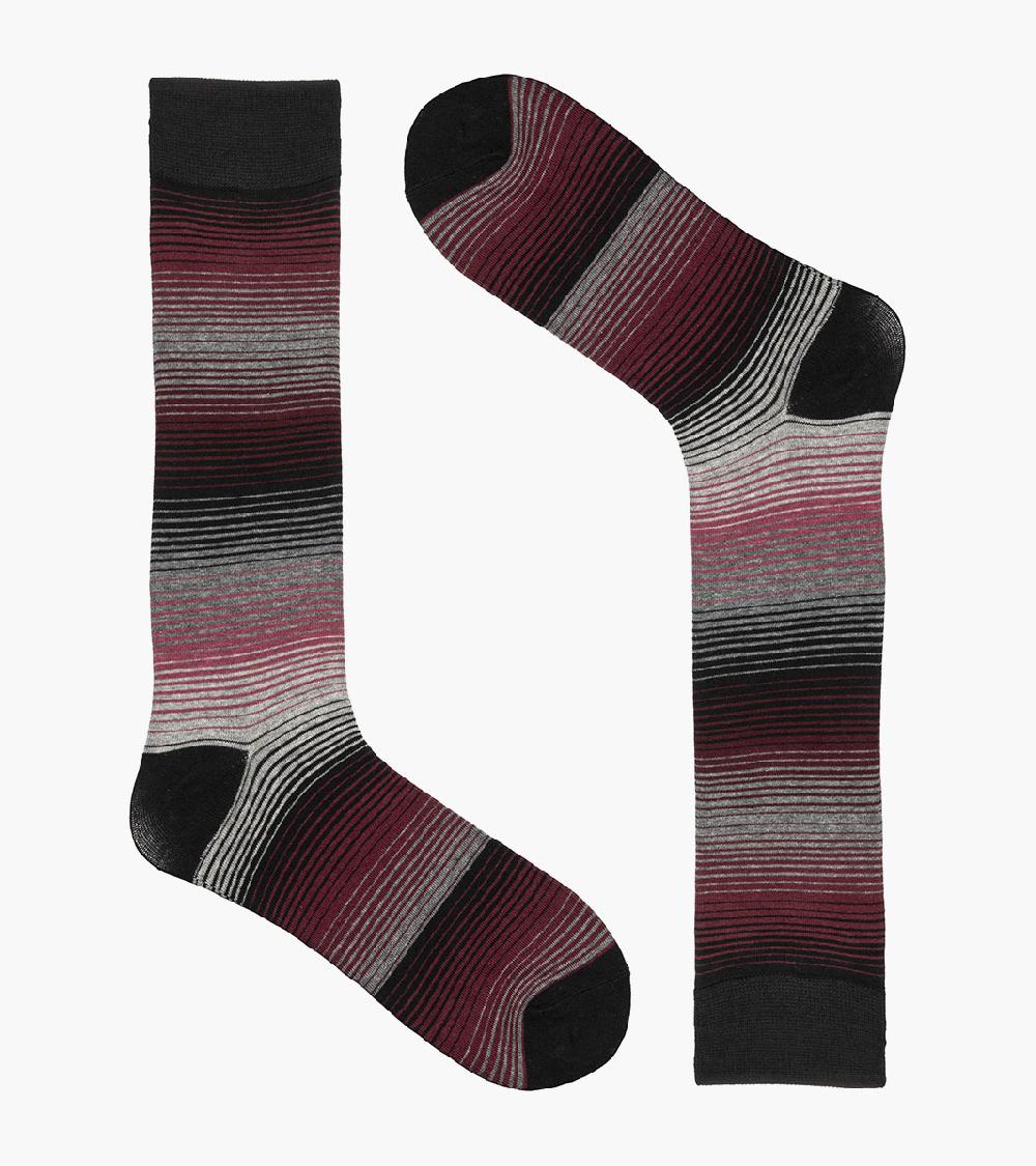 Stacy Adams Cool Stripe Men's Crew Dress Sock Men’s Socks