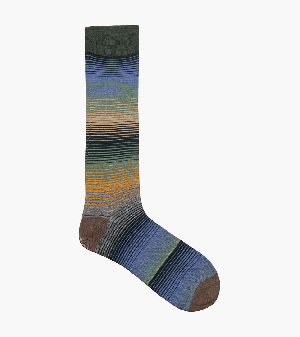 Stacy Adams Cool Stripe Men's Crew Dress Sock Men’s Socks
