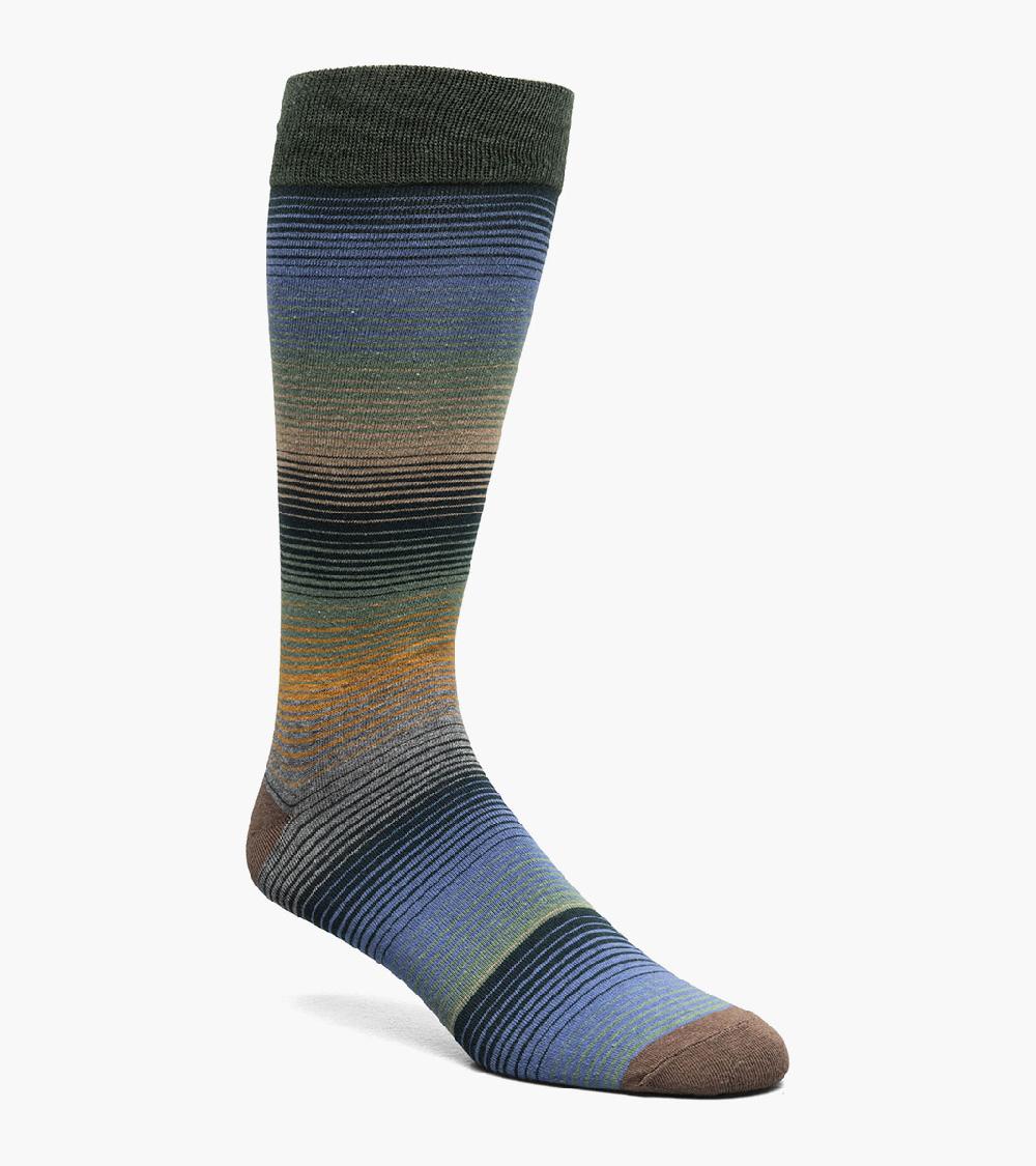 stacy adams Cool Stripe Men's Crew Dress Sock Men’s Socks