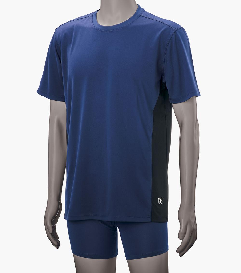 Stacy Adams Crew Neck Block T-Shirt Performance Fabric Men’s Loungewear