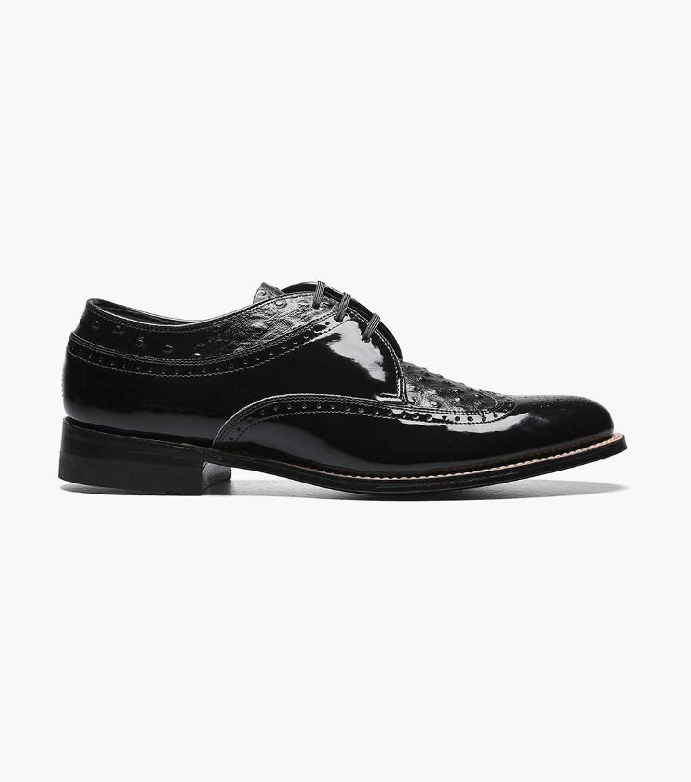 Stacy Adams Dayton Ostrich Wingtip Oxford Men’s Dress Shoes