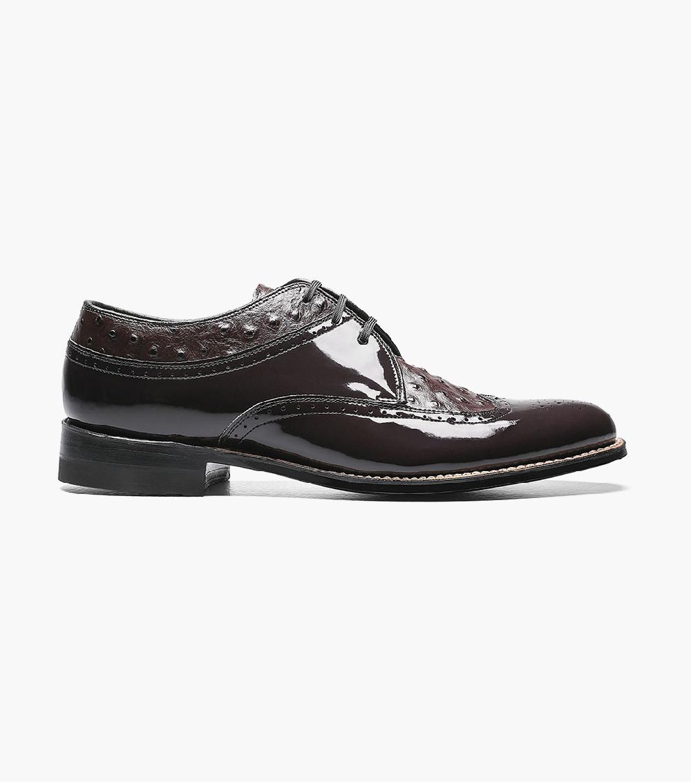 Stacy Adams Dayton Ostrich Wingtip Oxford Men’s Dress Shoes