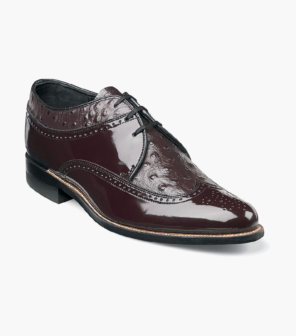 stacy adams Dayton Ostrich Wingtip Oxford Men’s Dress Shoes