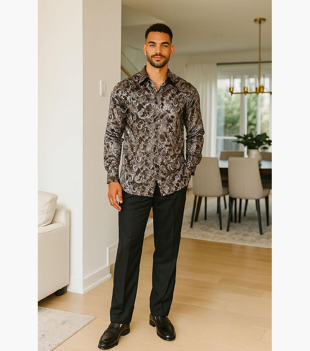 Stacy Adams Eli Button Down Shirt Men’s Casual Wear