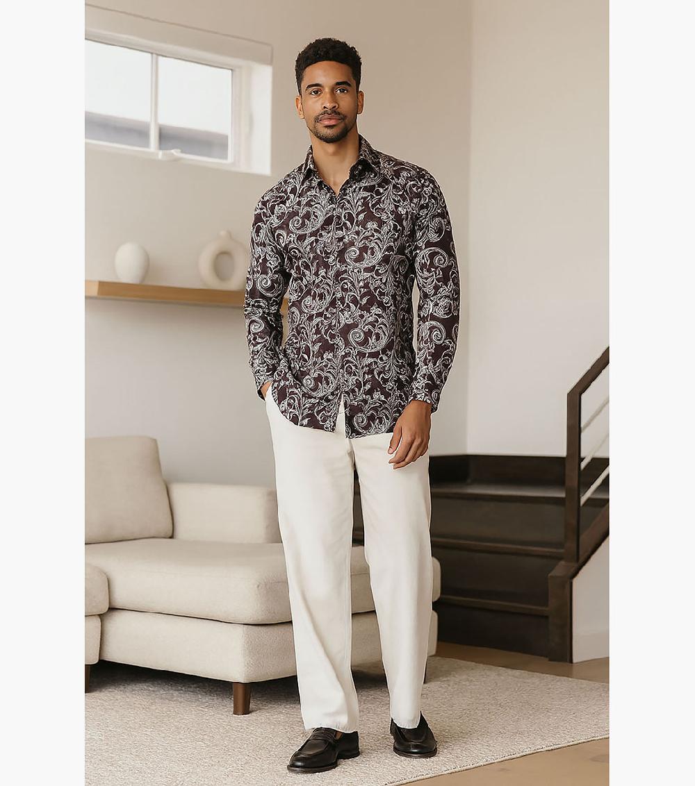 Stacy Adams Eli Button Down Shirt Men’s Casual Wear