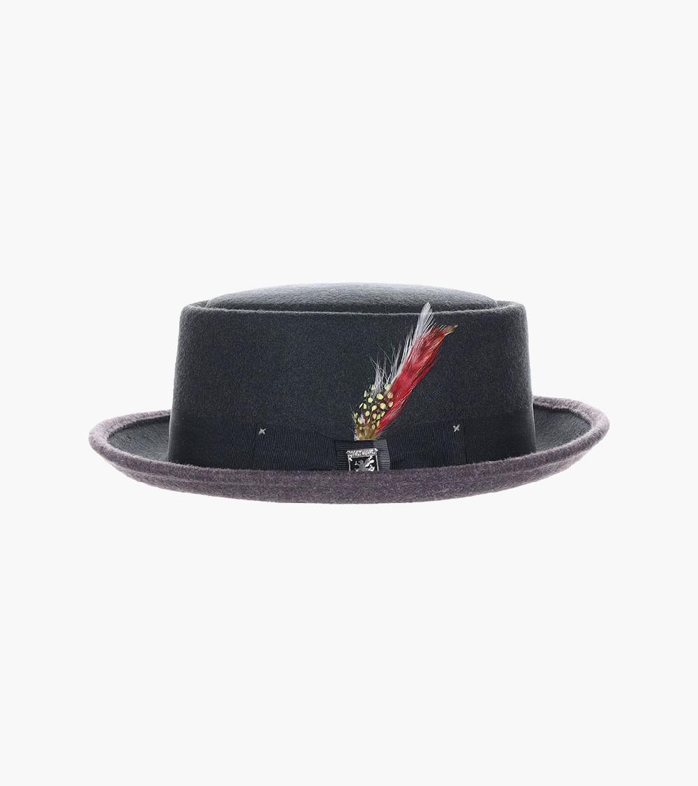 Stacy Adams Essex Pork Pie ProvatoKnit™ Flat Top Hat Men’s Hats