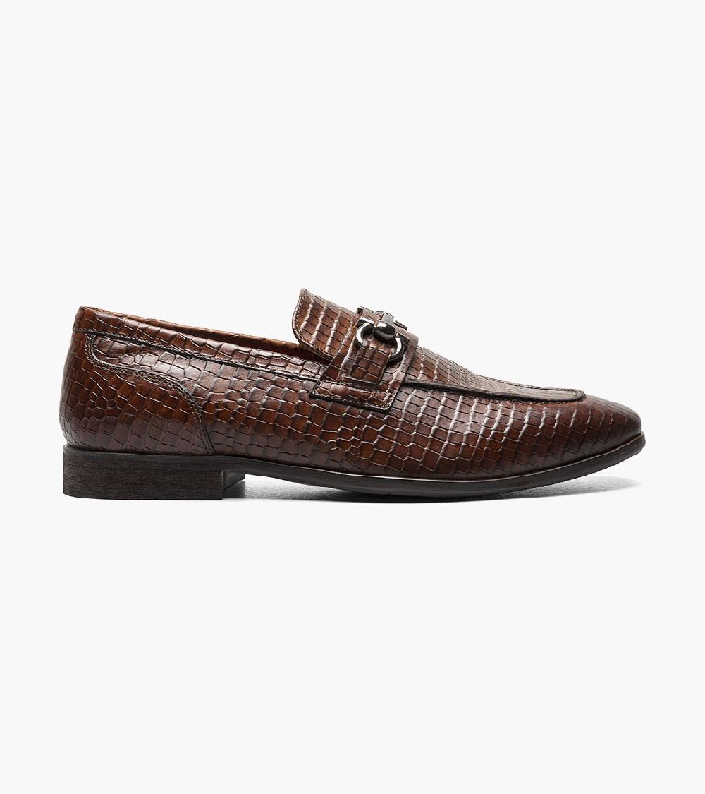 Stacy Adams Feronte Moc Toe Bit Slip On Men’s Dress Shoes