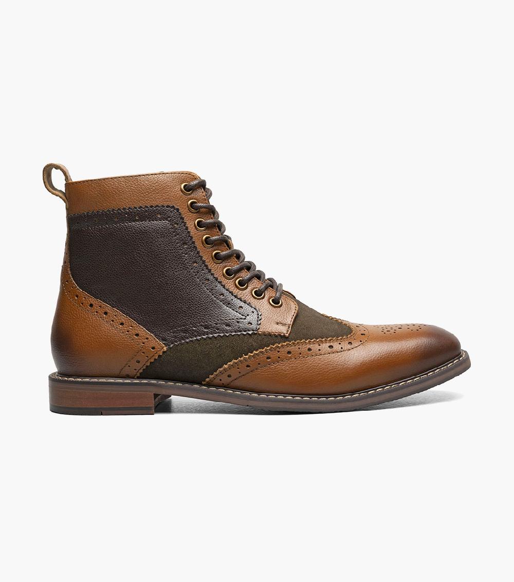 Stacy Adams Finnegan Wingtip Lace Up Boot Men’s Casual Shoes