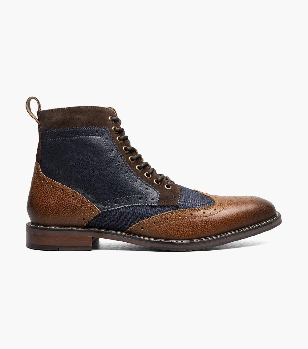 Stacy Adams Finnegan Wingtip Lace Up Boot Men’s Casual Shoes