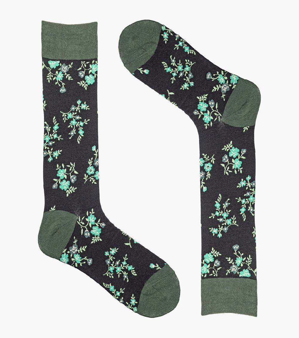 Stacy Adams Flowering Vine Men’s Crew Dress Sock Men’s Socks
