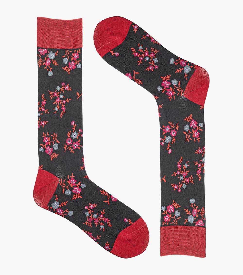 Stacy Adams Flowering Vine Men’s Crew Dress Sock Men’s Socks