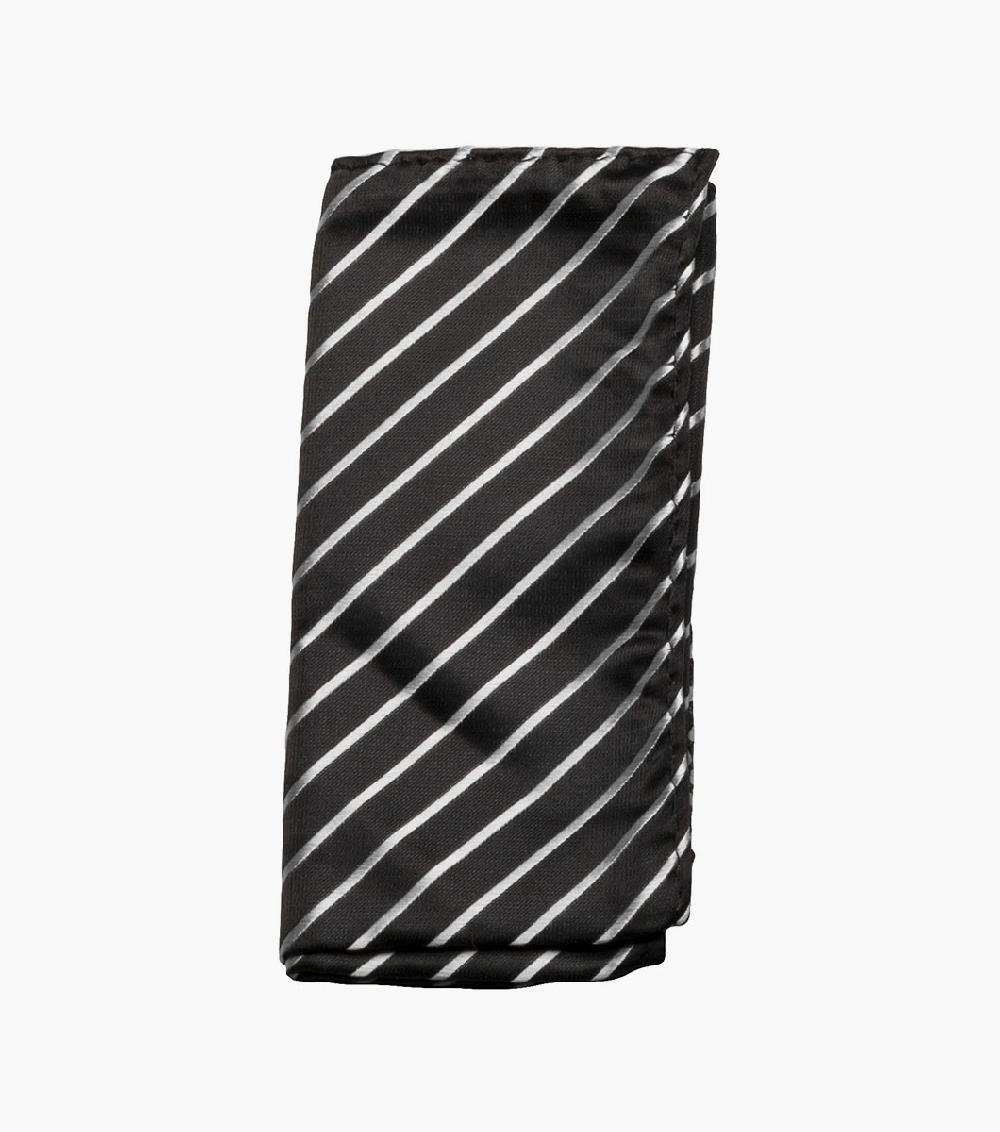 Stacy Adams Formal Black + White Tie & Hanky Set Men’s Ties