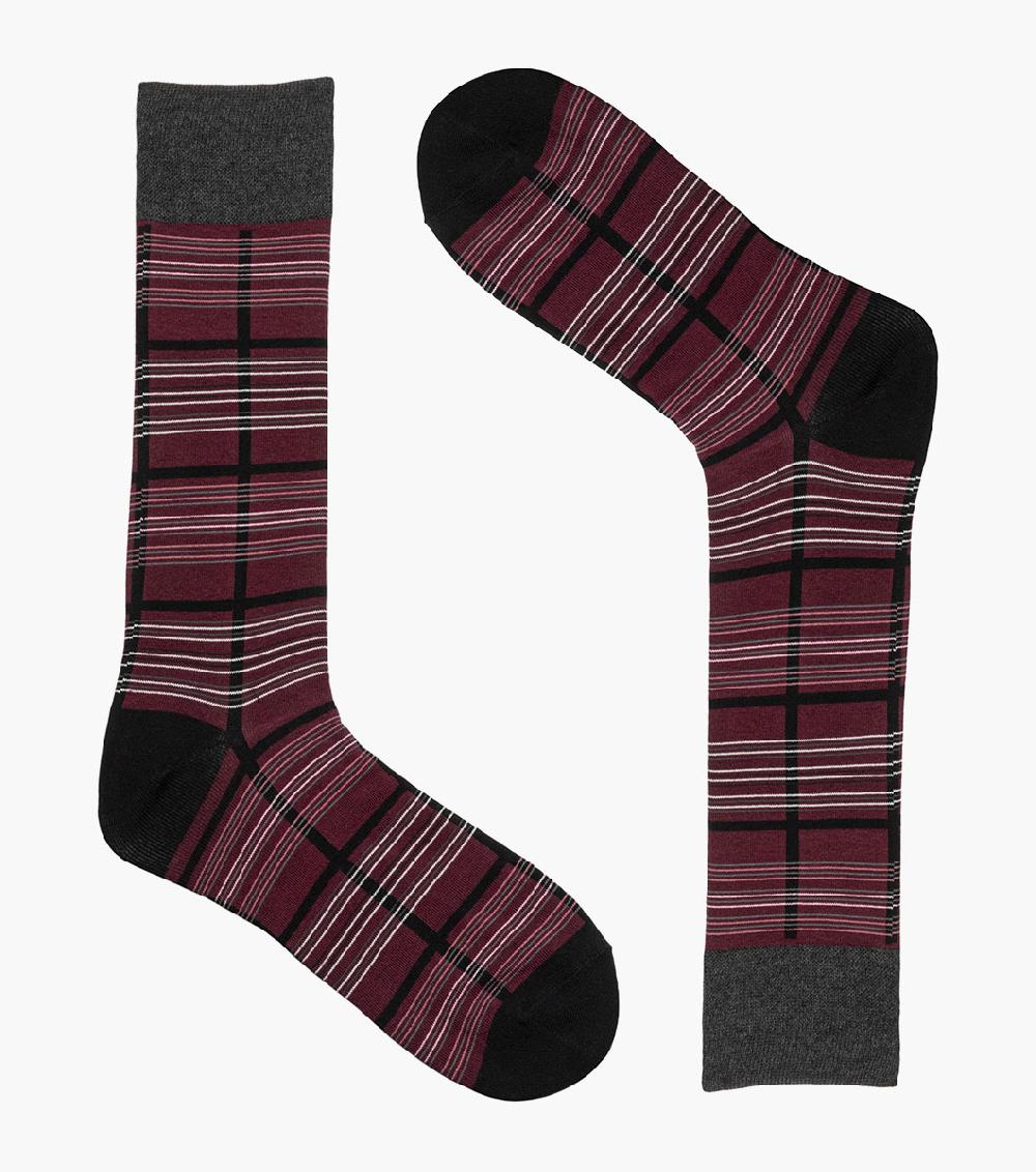 Stacy Adams Fun Stripes Men's Crew Dress Sock Men’s Socks
