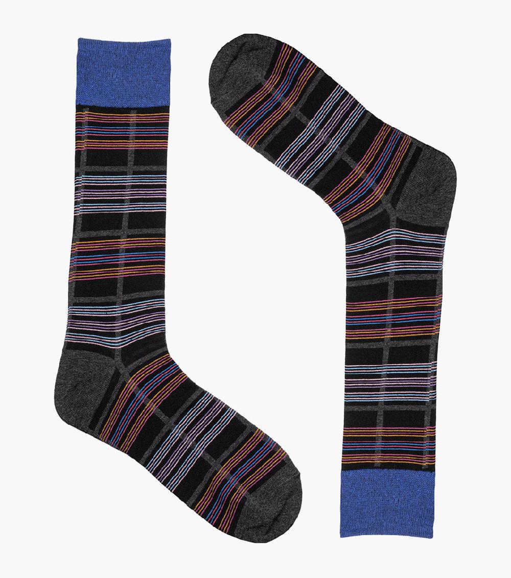 Stacy Adams Fun Stripes Men's Crew Dress Sock Men’s Socks