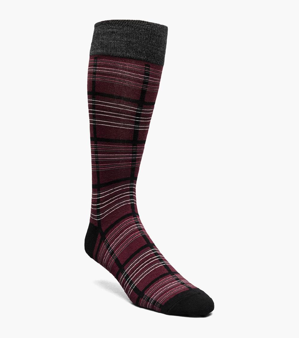 stacy adams Fun Stripes Men's Crew Dress Sock Men’s Socks
