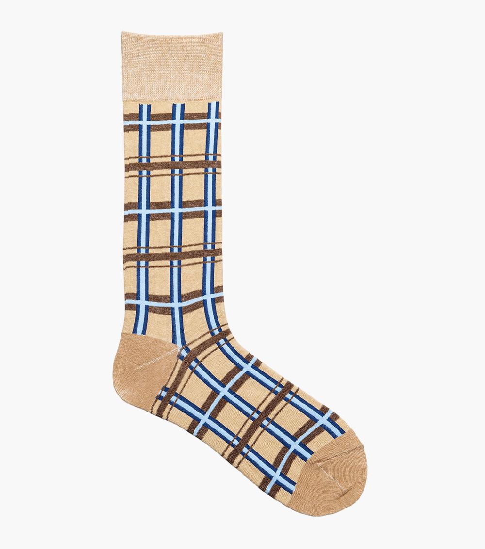Stacy Adams Geometric Lines Men’s Crew Dress Sock Men’s Socks