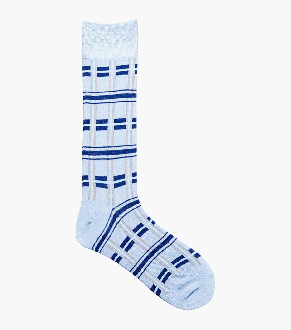 Stacy Adams Geometric Lines Men’s Crew Dress Sock Men’s Socks