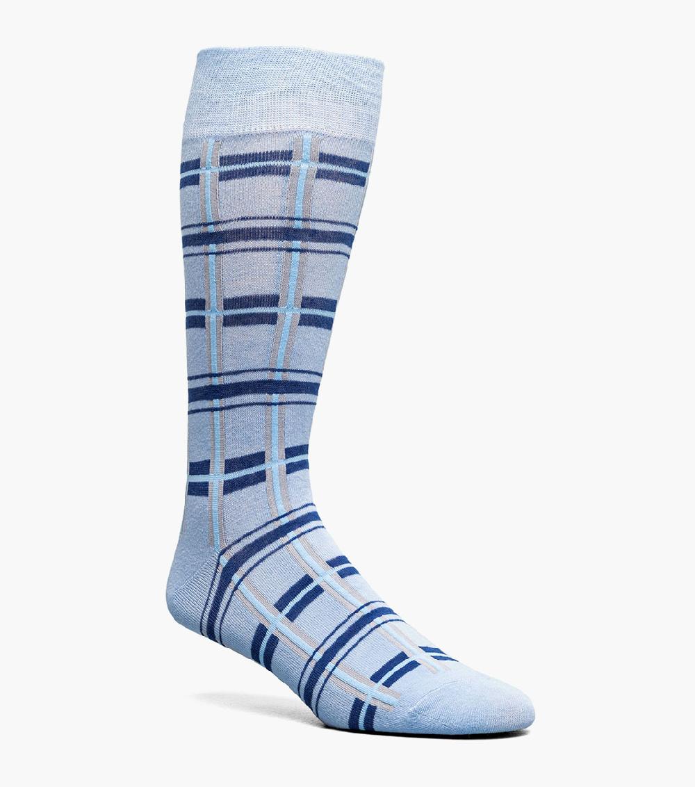 stacy adams Geometric Lines Men’s Crew Dress Sock Men’s Socks