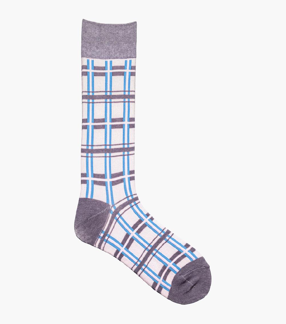 Stacy Adams Geometric Lines Men’s Crew Dress Sock Men’s Socks