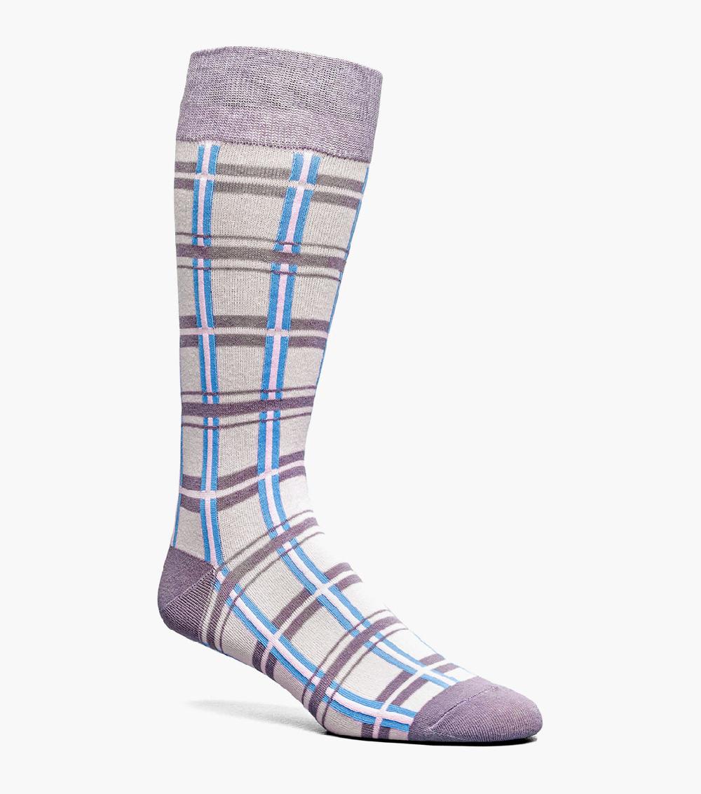 stacy adams Geometric Lines Men’s Crew Dress Sock Men’s Socks