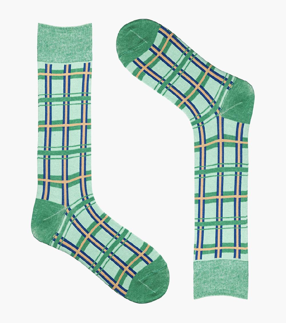 Stacy Adams Geometric Lines Men’s Crew Dress Sock Men’s Socks