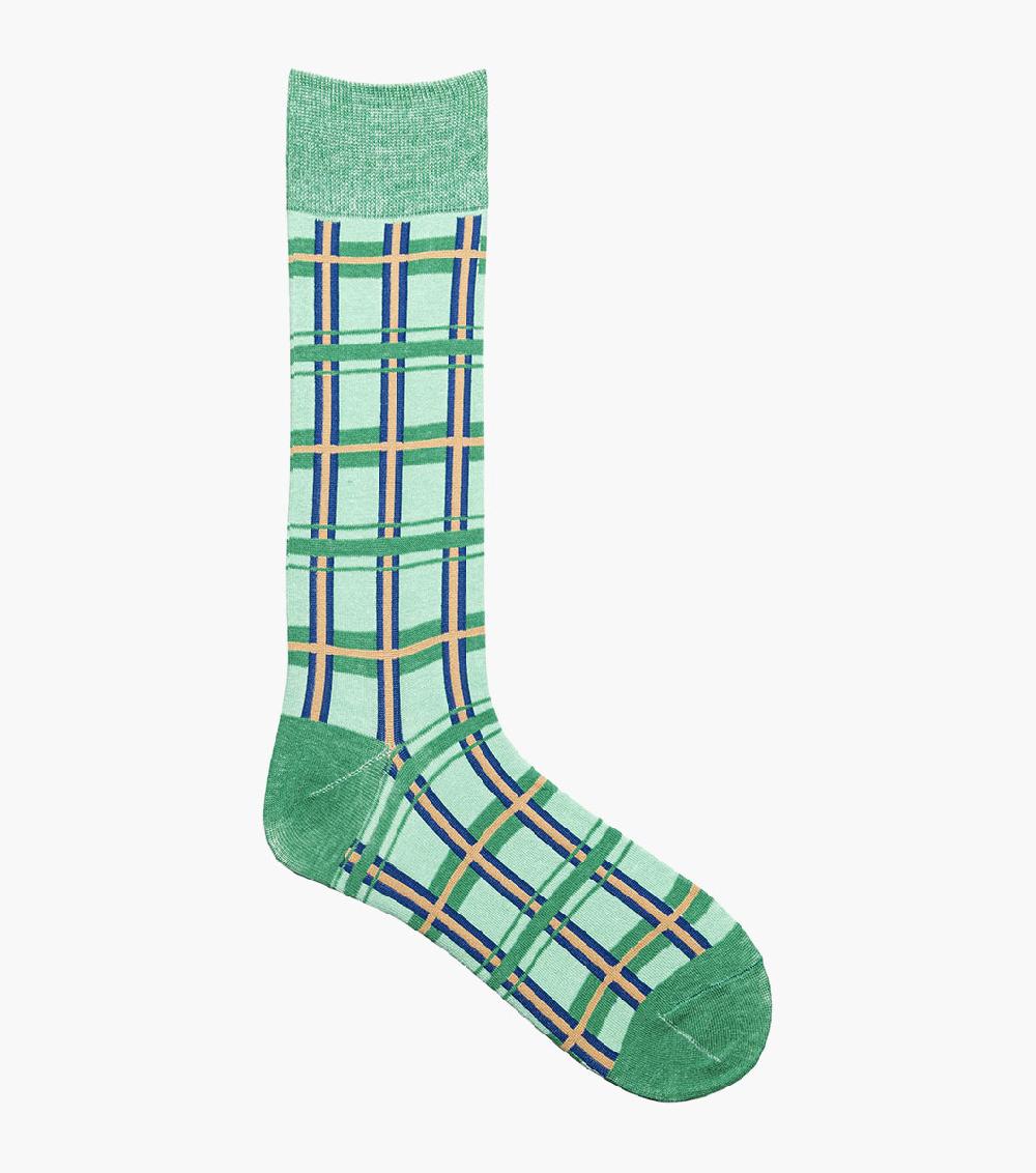 Stacy Adams Geometric Lines Men’s Crew Dress Sock Men’s Socks