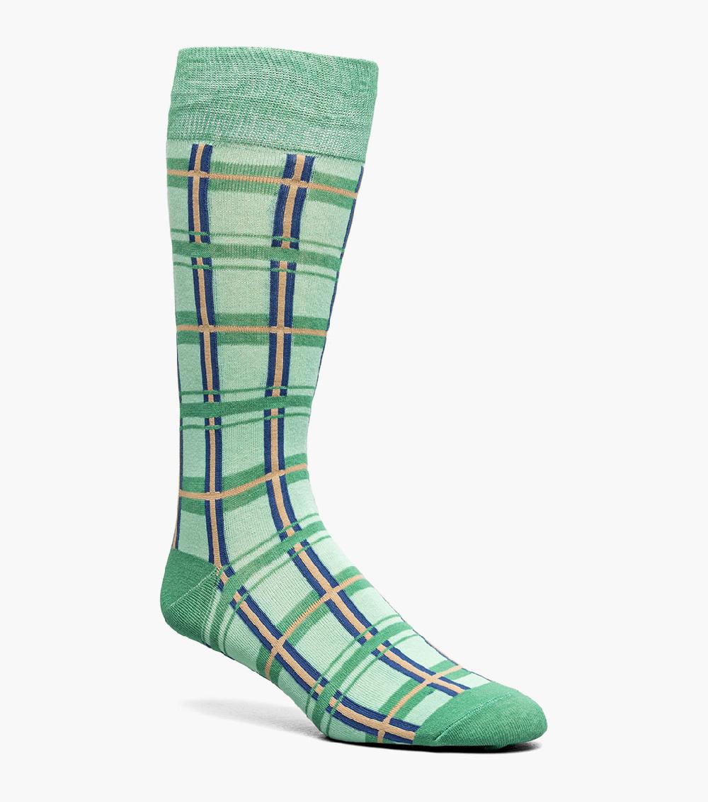 stacy adams Geometric Lines Men’s Crew Dress Sock Men’s Socks