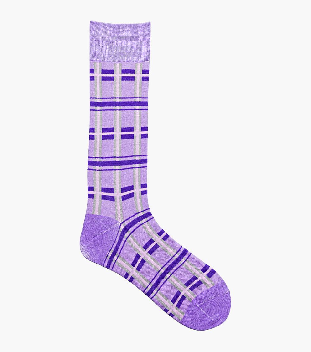 Stacy Adams Geometric Lines Men’s Crew Dress Sock Men’s Socks