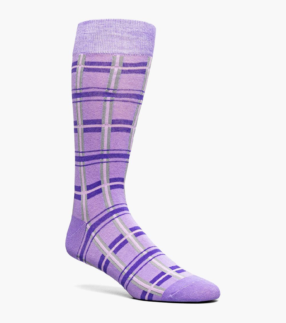stacy adams Geometric Lines Men’s Crew Dress Sock Men’s Socks