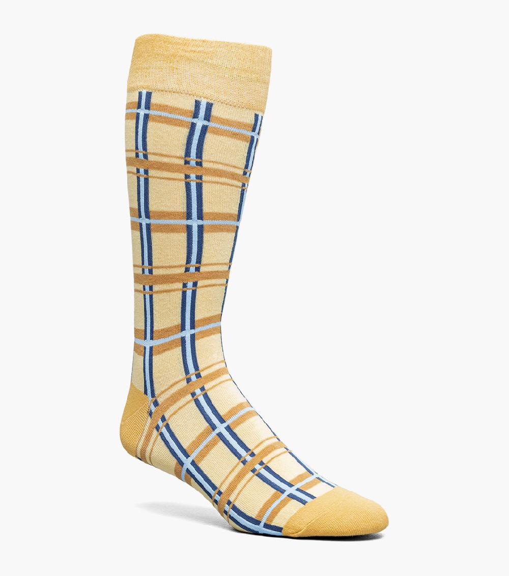 stacy adams Geometric Lines Men’s Crew Dress Sock Men’s Socks