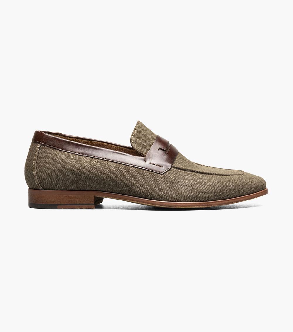Stacy Adams Gill Moc Toe Saddle Slip On Men’s Dress Shoes