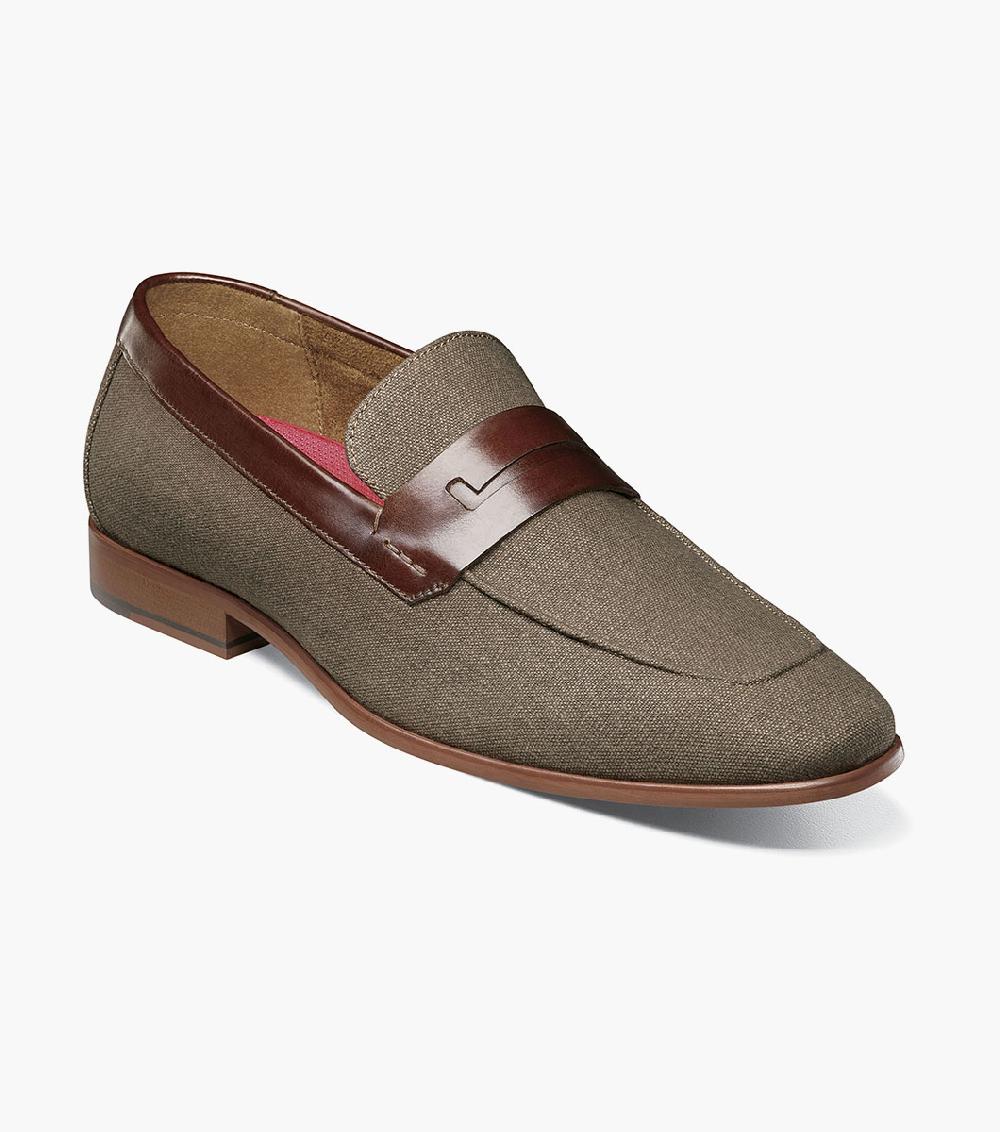 stacy adams Gill Moc Toe Saddle Slip On Men’s Dress Shoes